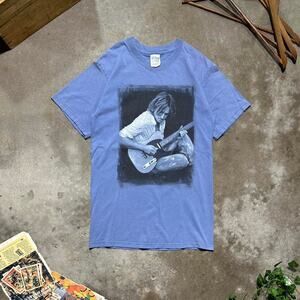 Vintage Y2K Keith Urban Concert Tee Mens Small Blue 2004 Country Music Tour Tee